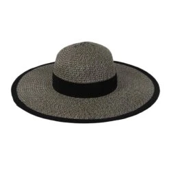 Regatta Chapeau De Soleil En Paille Pour Femmes/femmes (Noir/Naturel)