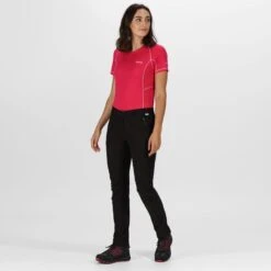 Regatta Pantalon HIGHTON Femme (Noir) -Regatta Boutique pantalon highton femme noir 3
