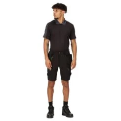 Regatta Short INFILTRATE Homme (Gris / Noir) -Regatta Boutique short infiltrate homme gris noir 3