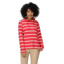 Regatta Sweat HELVINE Femme (Rouge Vif / Blanc) -Regatta Boutique sweat helvine femme rouge vif blanc 2