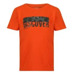 Regatta Tshirt BOSLEY Enfant (Orange Vif)