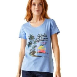 Regatta Tshirt FILANDRA Femme (Bleu Hortensia) -Regatta Boutique tshirt filandra femme bleu hortensia 3