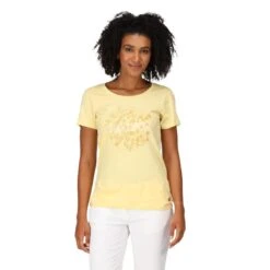 Regatta Tshirt FILANDRA Femme (Jaune Pâle) 9 Regatta Tshirt FILANDRA Femme (Jaune Pâle) -Regatta Boutique tshirt filandra femme jaune pale 2