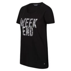 Regatta Tshirt FILANDRA WEEK END Femme (Noir) -Regatta Boutique tshirt filandra week end femme noir 2