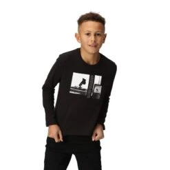 Regatta Tshirt WENBIE Enfant (Noir) -Regatta Boutique tshirt wenbie enfant noir 2