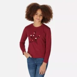 Regatta Tshirt WENBIE Enfant (Rouge Sombre) -Regatta Boutique tshirt wenbie enfant rouge sombre 3