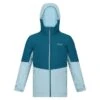Regatta Veste Imperméable HIGHTON Enfant (Bleu Sarcelle Foncé / Bleu Pâle)