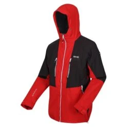 Regatta Veste Imperméable SACRAMENTO Homme (Rouge Danger / Cendre) -Regatta Boutique veste impermeable sacramento homme rouge danger cendre 2