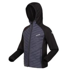 Regatta Veste Matelassée KIELDER HYBRID Enfant (Noir / Gris Phoque) -Regatta Boutique veste matelassee kielder hybrid enfant noir gris phoque 2