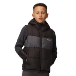 Regatta Veste Sans Manches LOFTHOUSE Enfant (Noir / Gris Phoque) -Regatta Boutique veste sans manches lofthouse enfant noir gris phoque 3